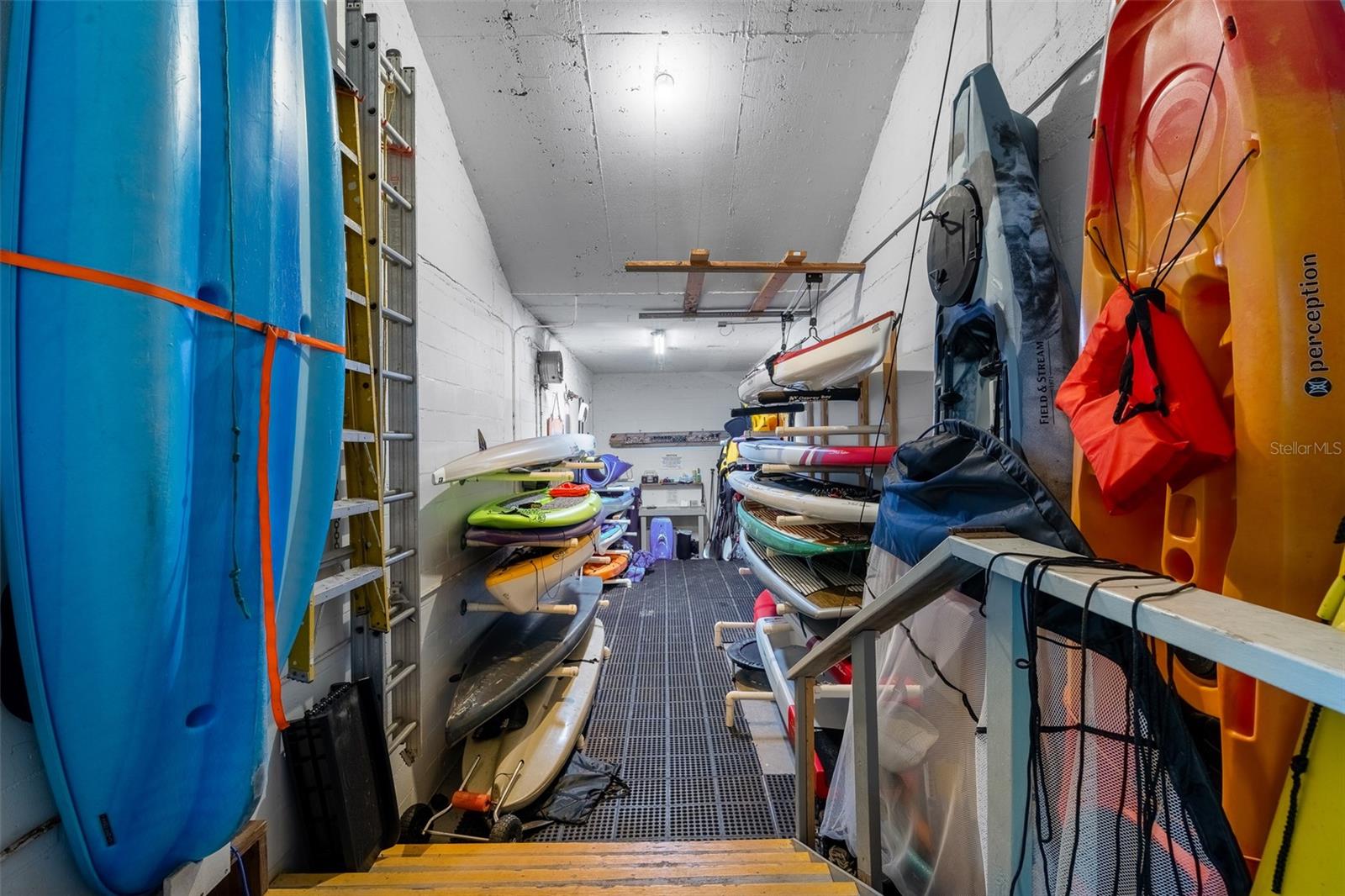 Kayak and canoe storage room