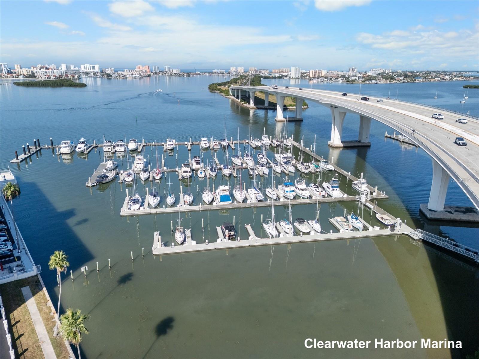 Clearwater Marina and Clearwater Causeway Bridge
