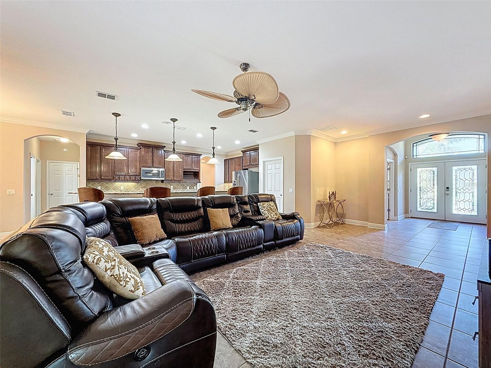 Look at the size of this great room! You can easily bring in large furniture and enjoy living here day to day!