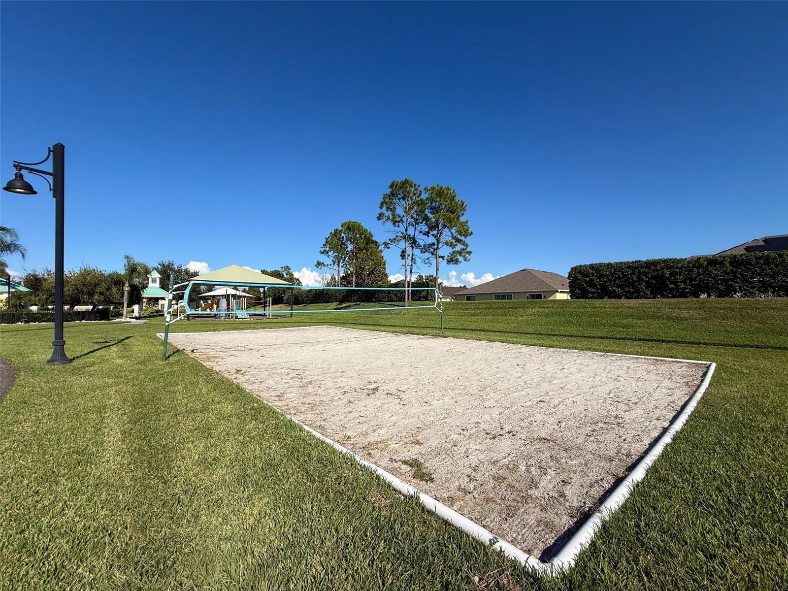 Sand volleyball for residents