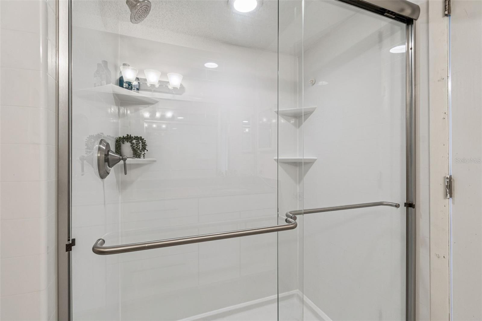 New walk-in shower...