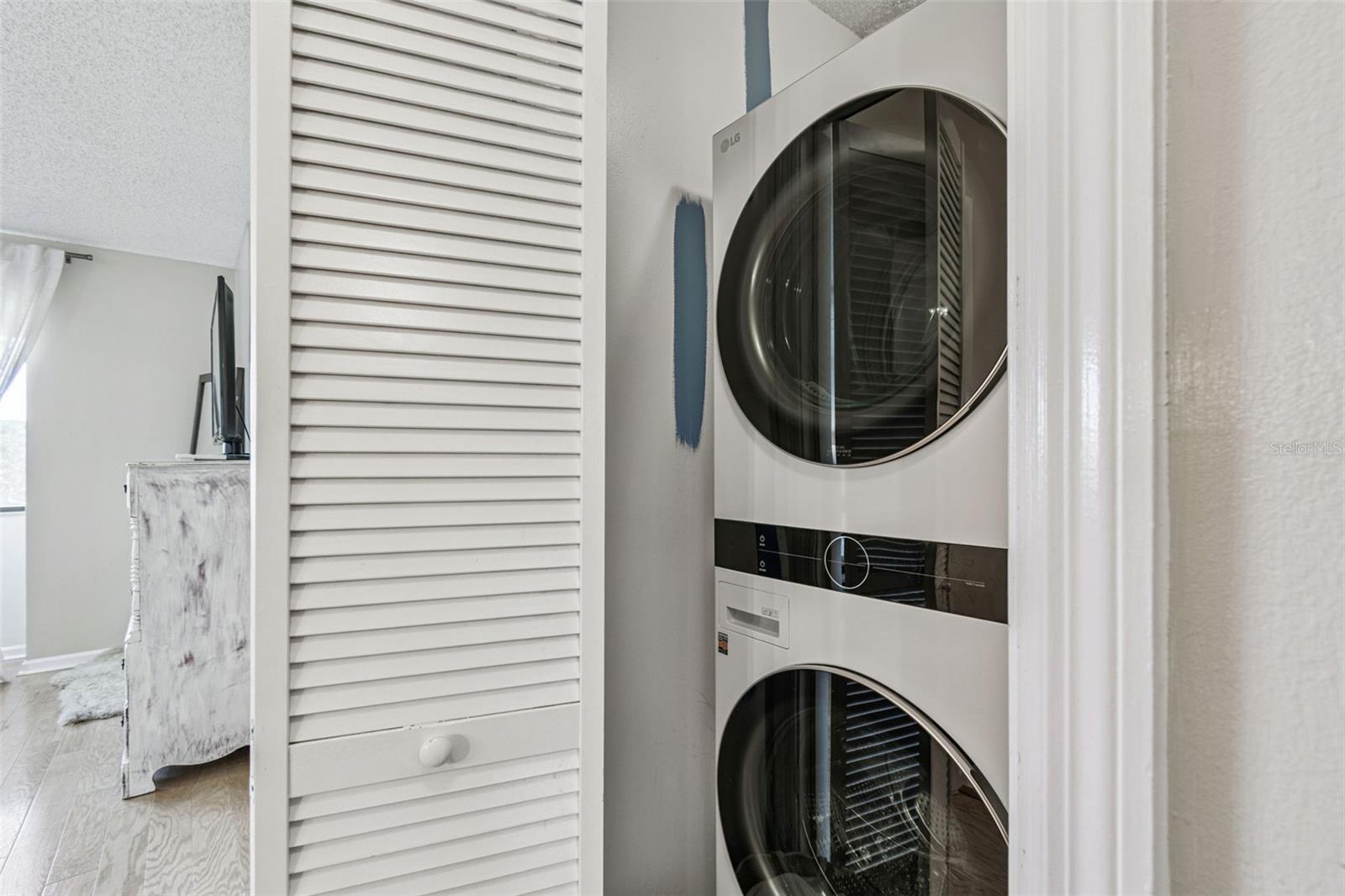 Upstairs laundry closet...