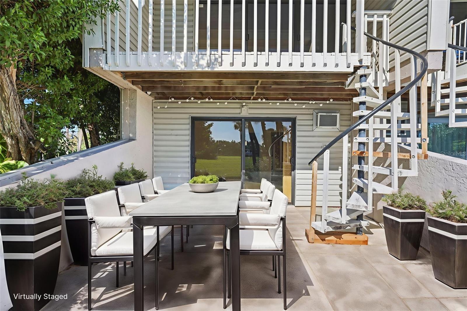 Virtually Staged Back Patio