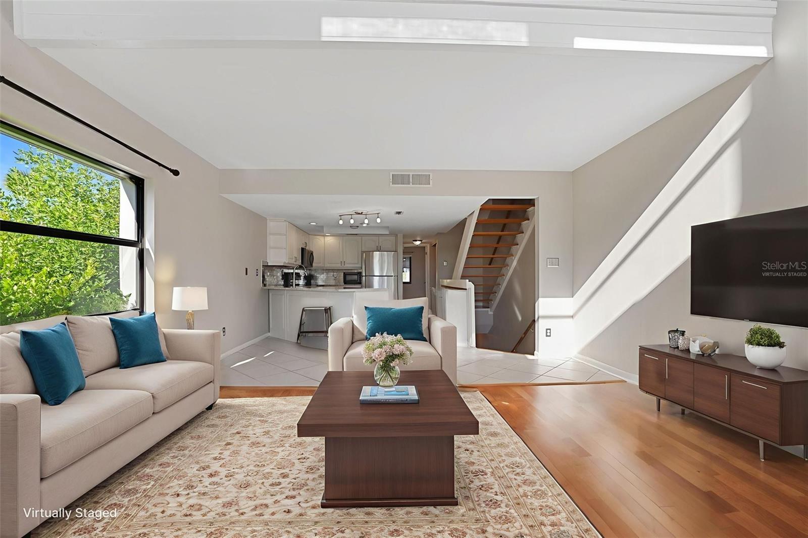 Virtually Staged Living Room