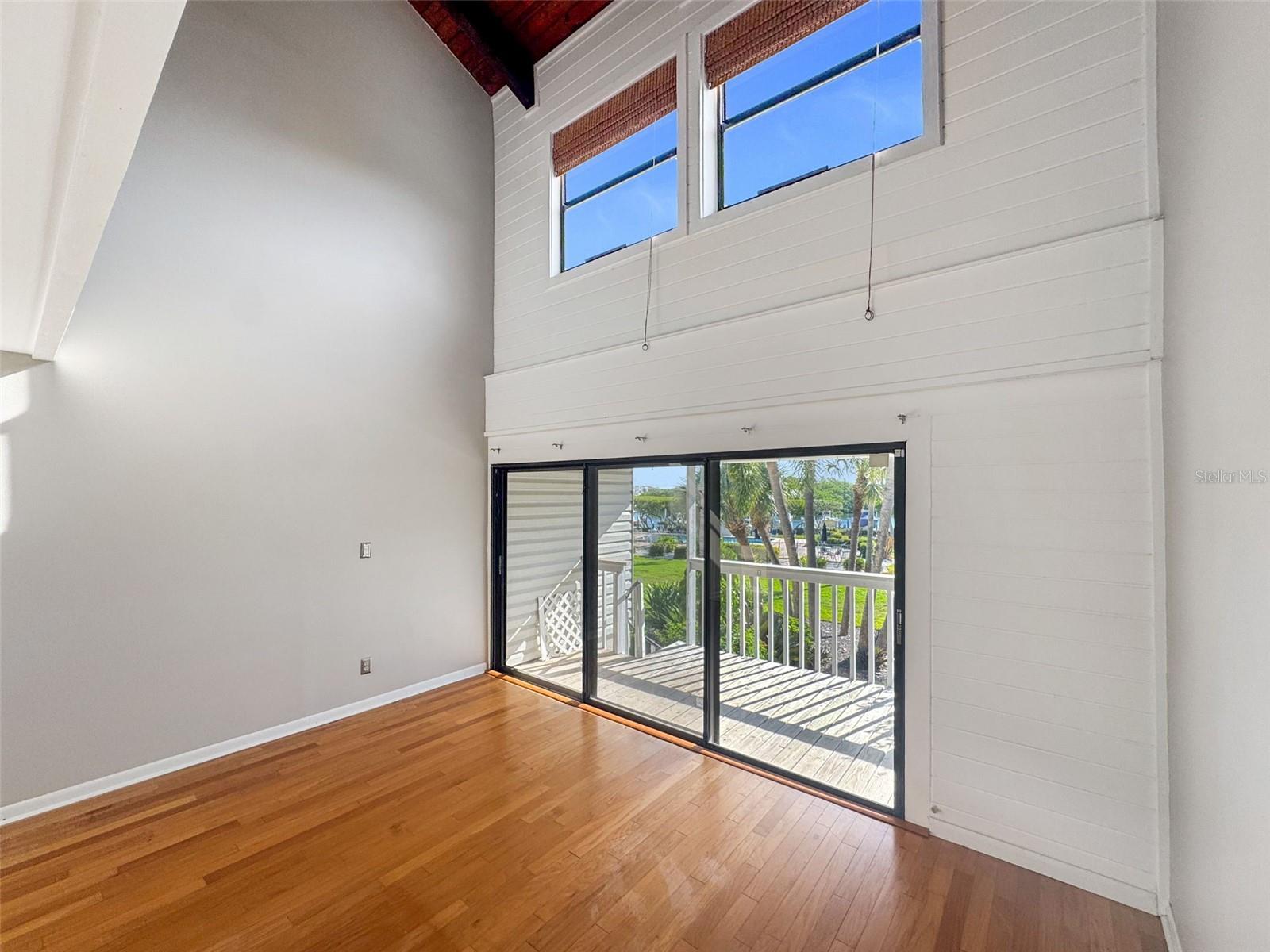 Vaulted Ceiling.  Tons of natural light