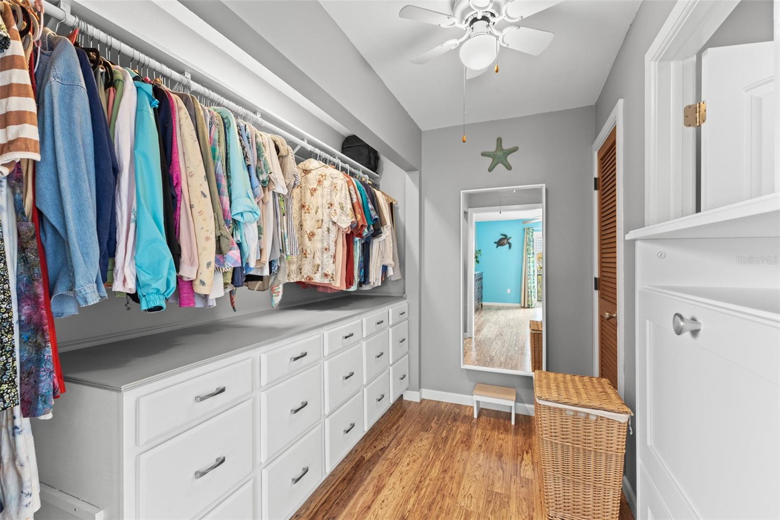 Closet and dressing area