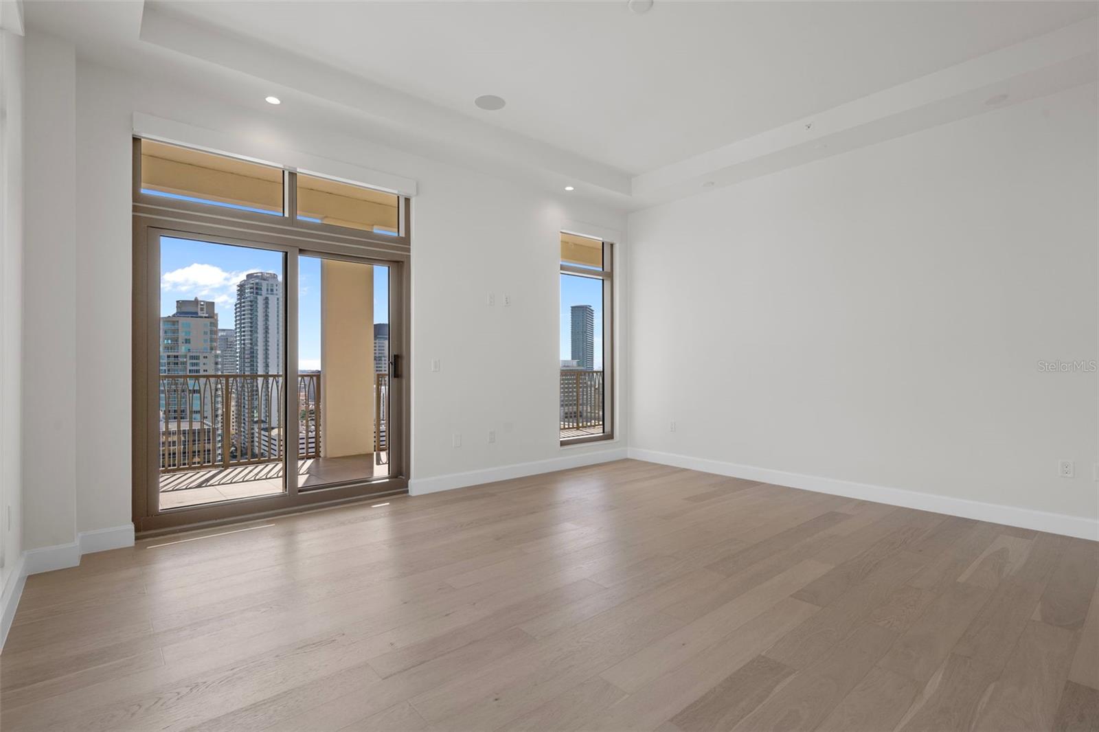 Primary allows direct access to the South terrace