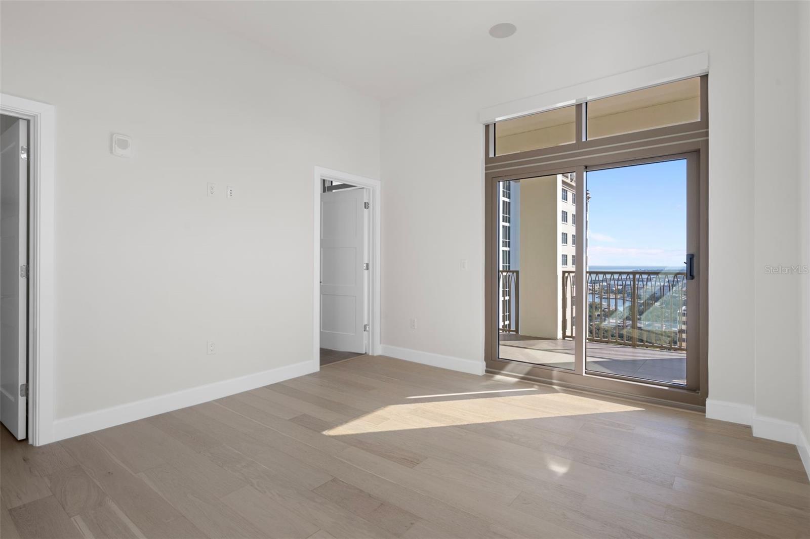 Guest suite #1 features walk-in closets and an ensuite bathroom.