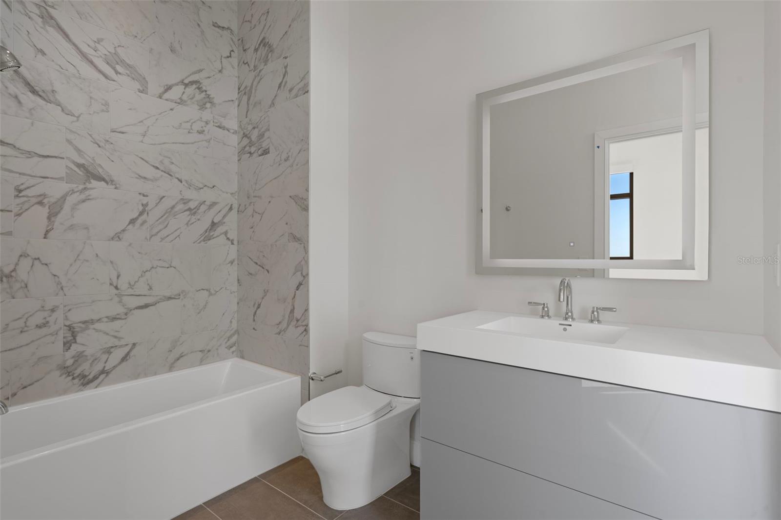 Ensuite bathroom for guest suite #1