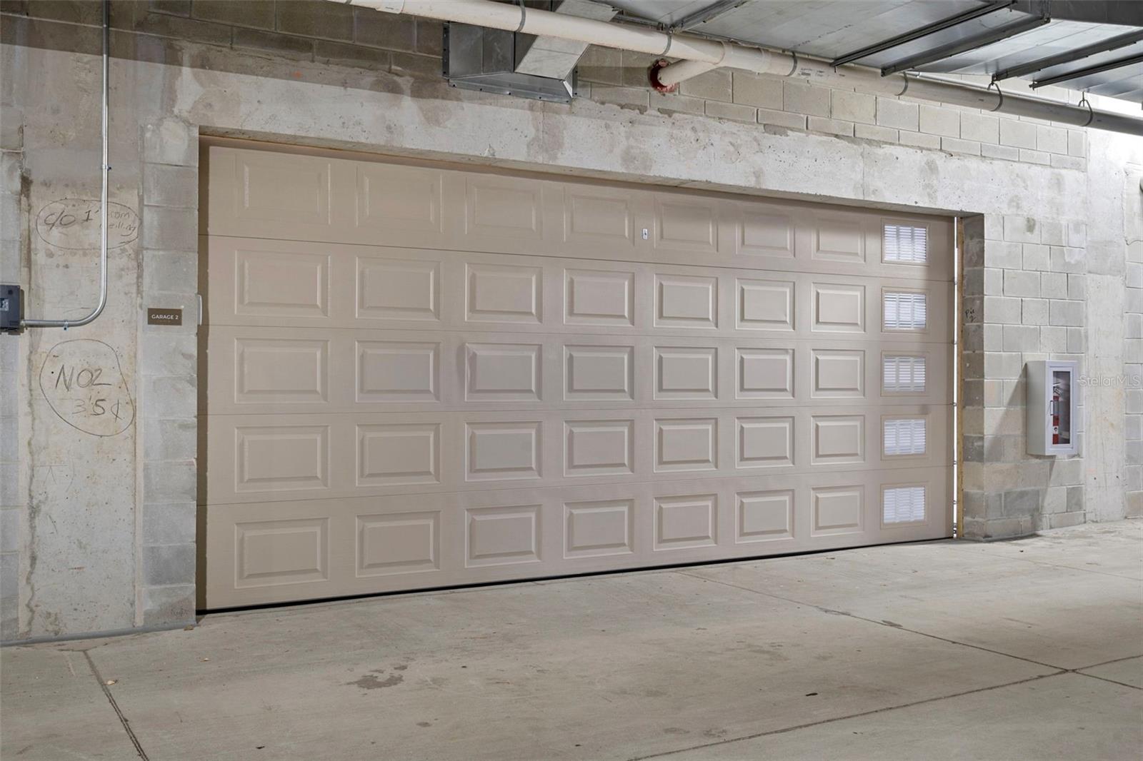 This residence's garage within the garage