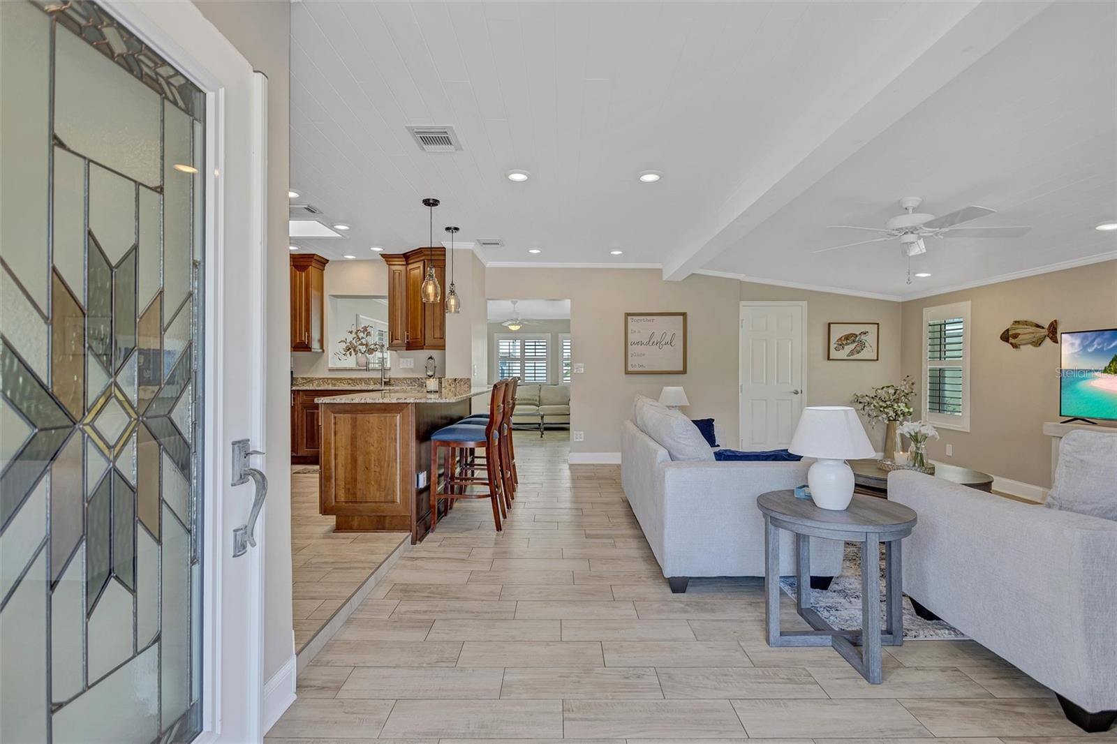 Beautiful view as you enter the home