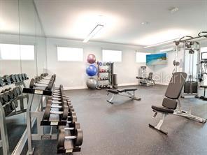 Fitness center.