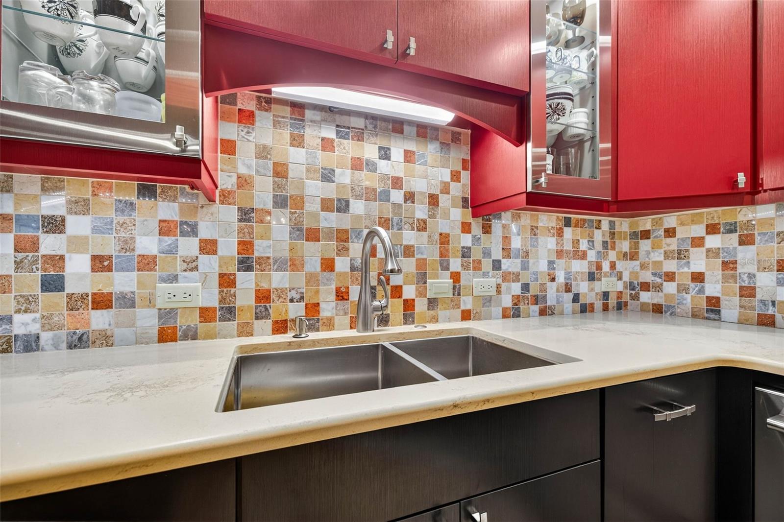 Custom tile backsplash