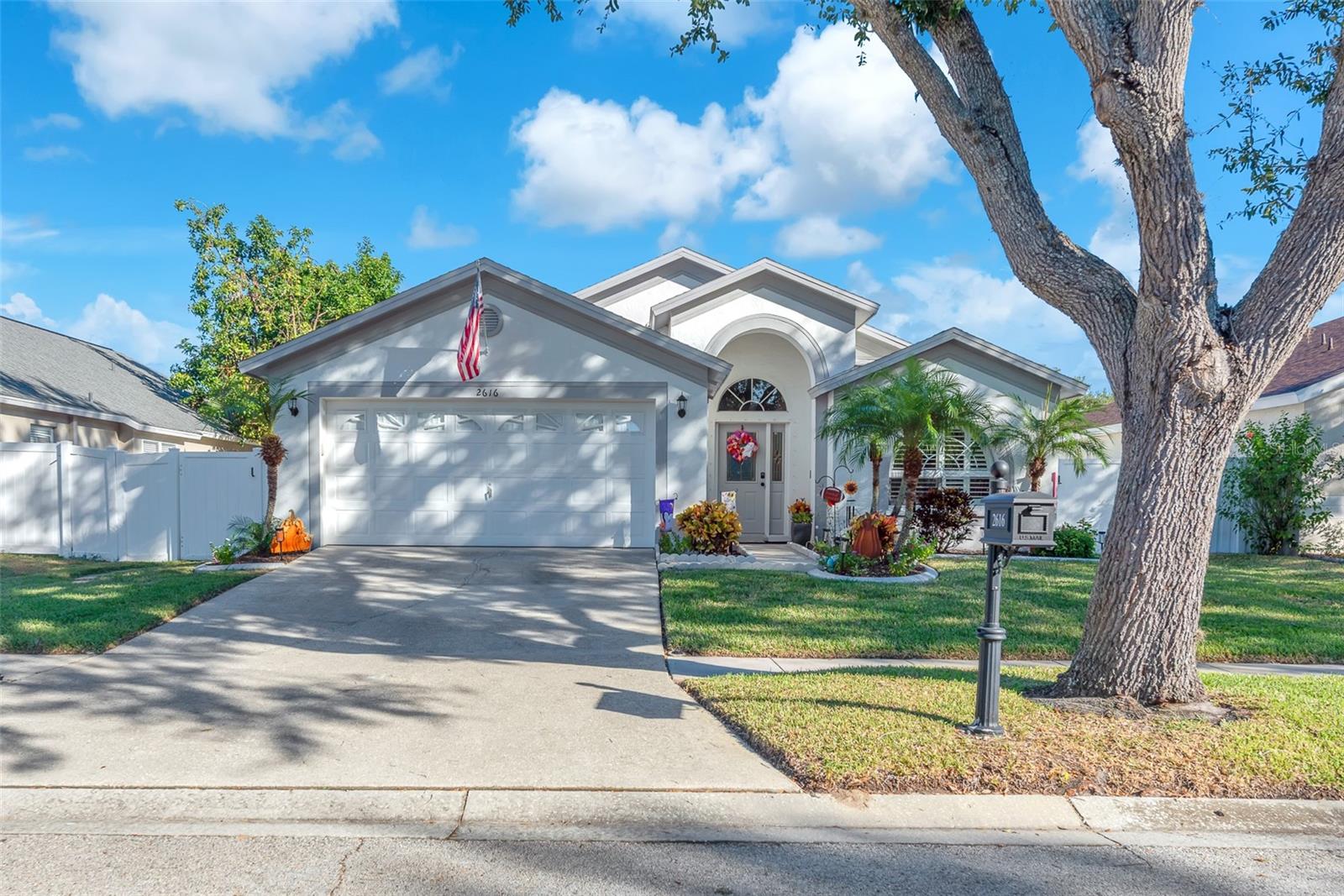 There is an inside laundry off the spacious 2-car garage with insulated garage door with remote opener and tons of storage cabinets to keep you organized.  The home has been wired for a security system and has a water softener system and a reverse osmosis filter under the kitchen sink for peace of mind.