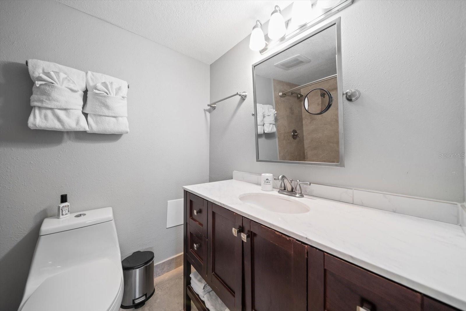 Primary bath with large vanity