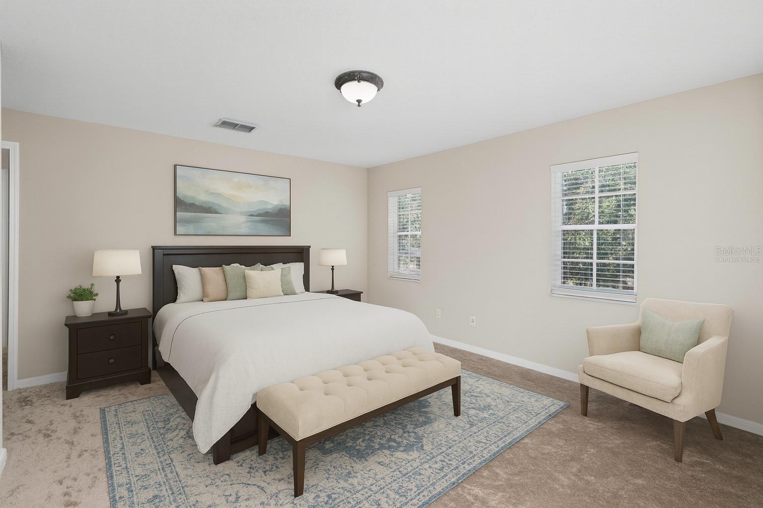 Master Bedroom - Virtually staged
