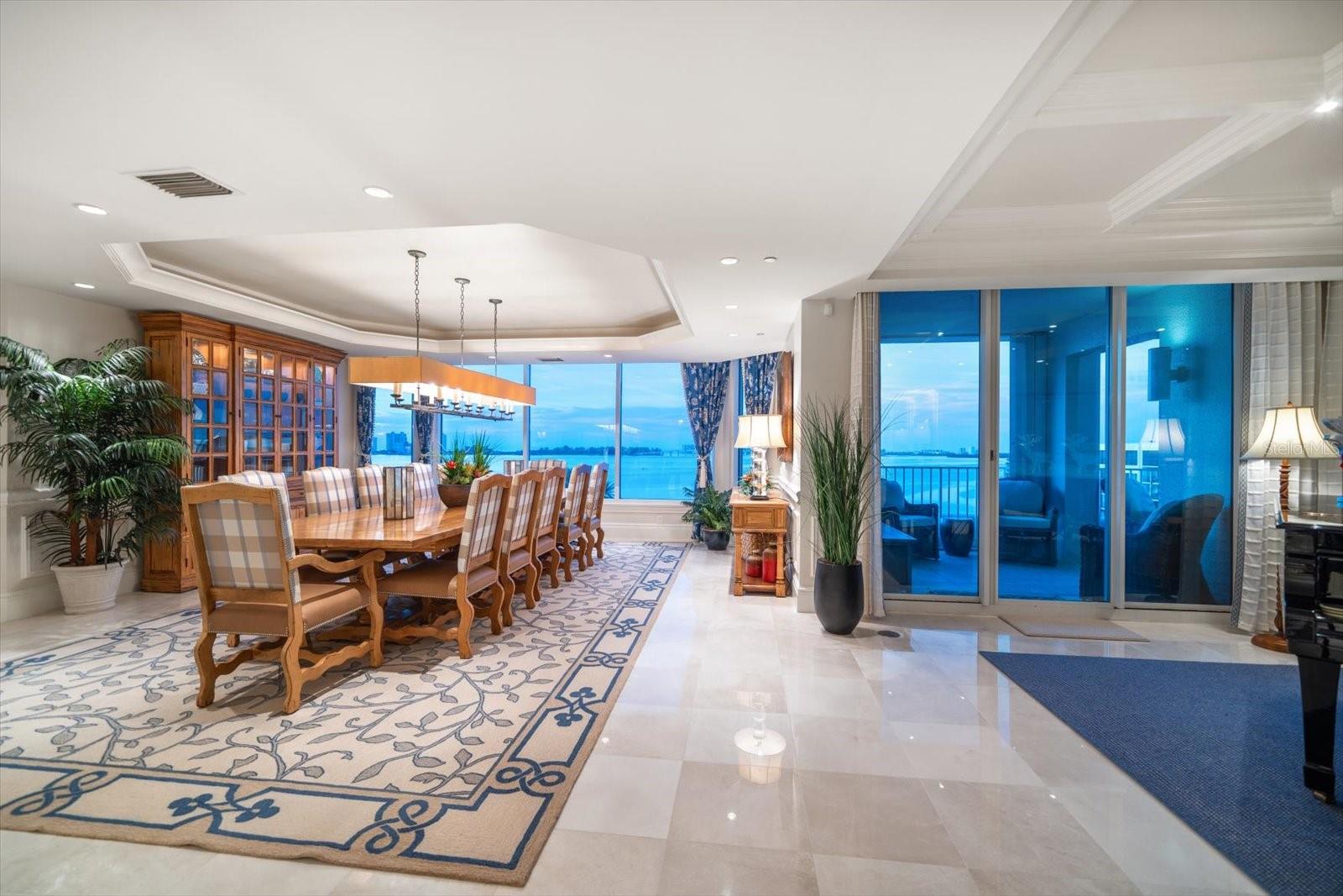 The views are captivating! The floorplan provides a seamless flow between its generous gathering areas.