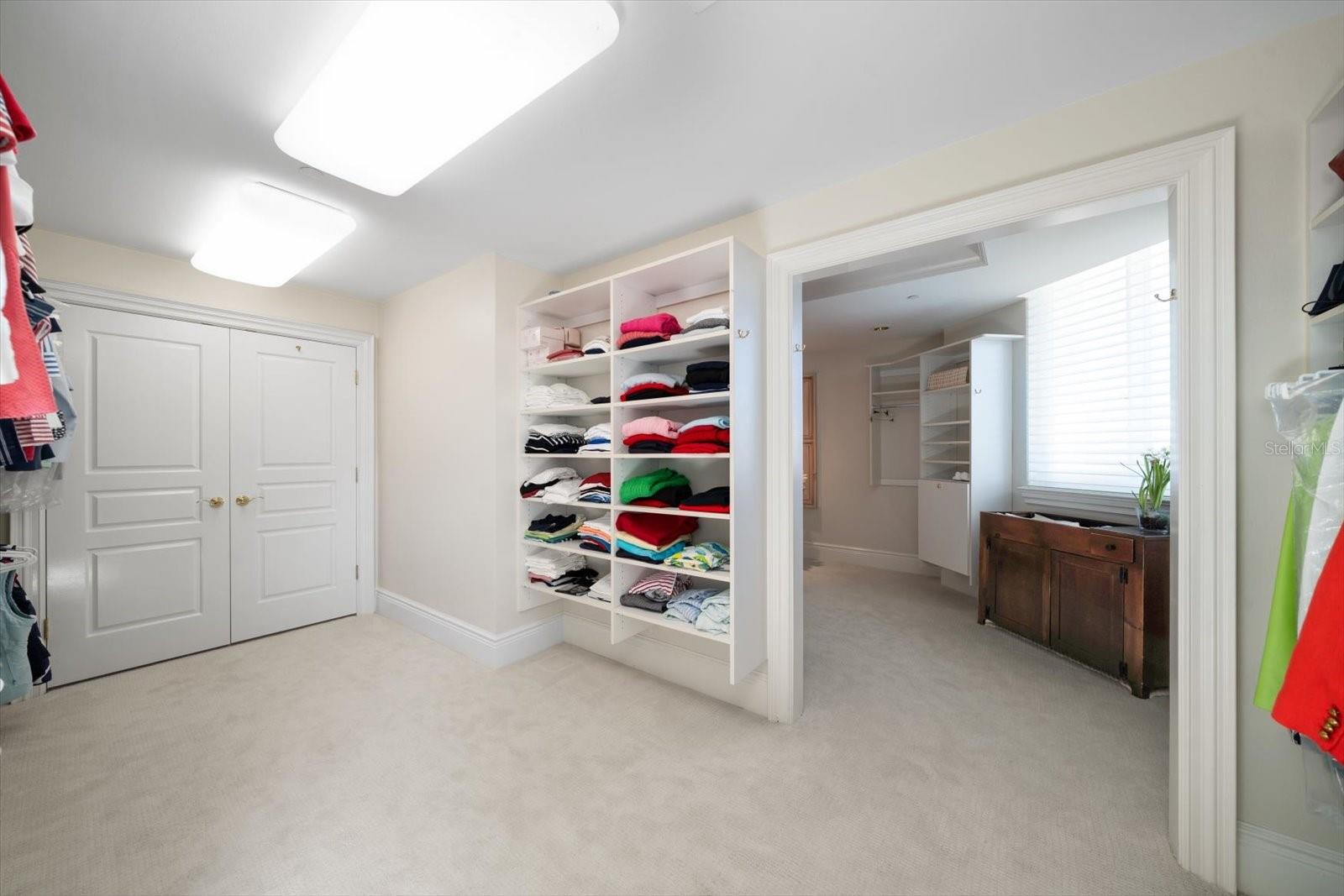 Additional closet area-storage galore in addition to full closets in the primary bedroom area.