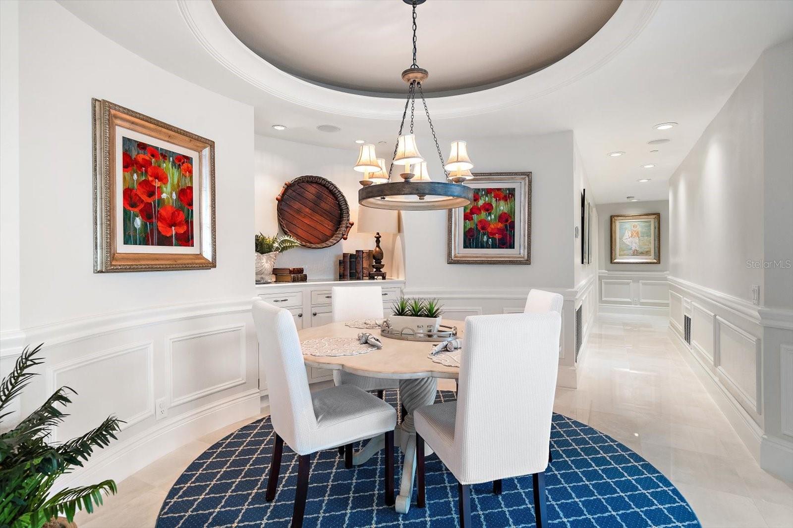 Dining and entertaining are effortless with several areas offered for casual or intimate dining.