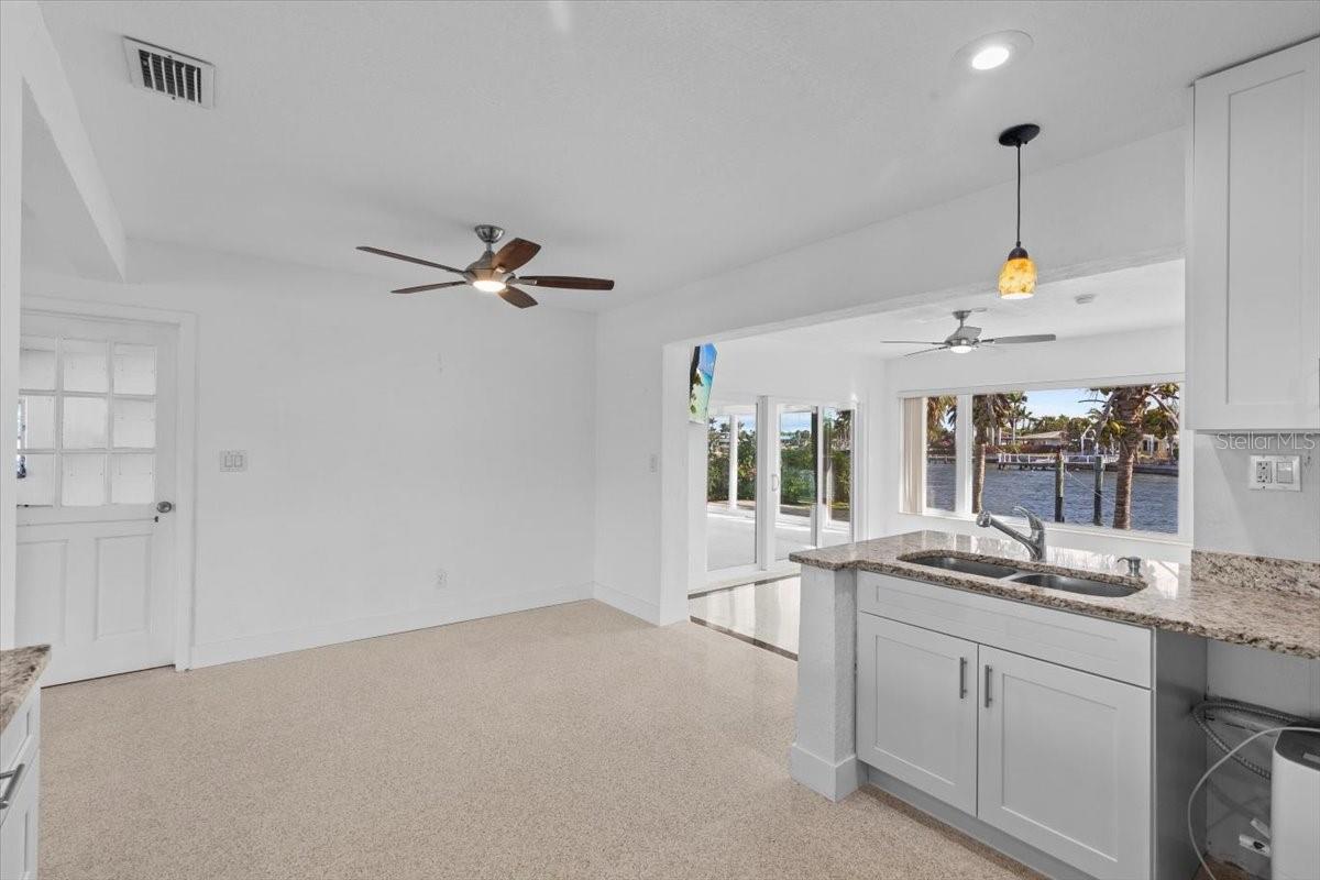 Kitchen with Waterviews
