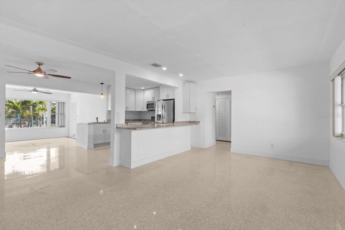 Front Room, Kitchen, Den with Waterviews