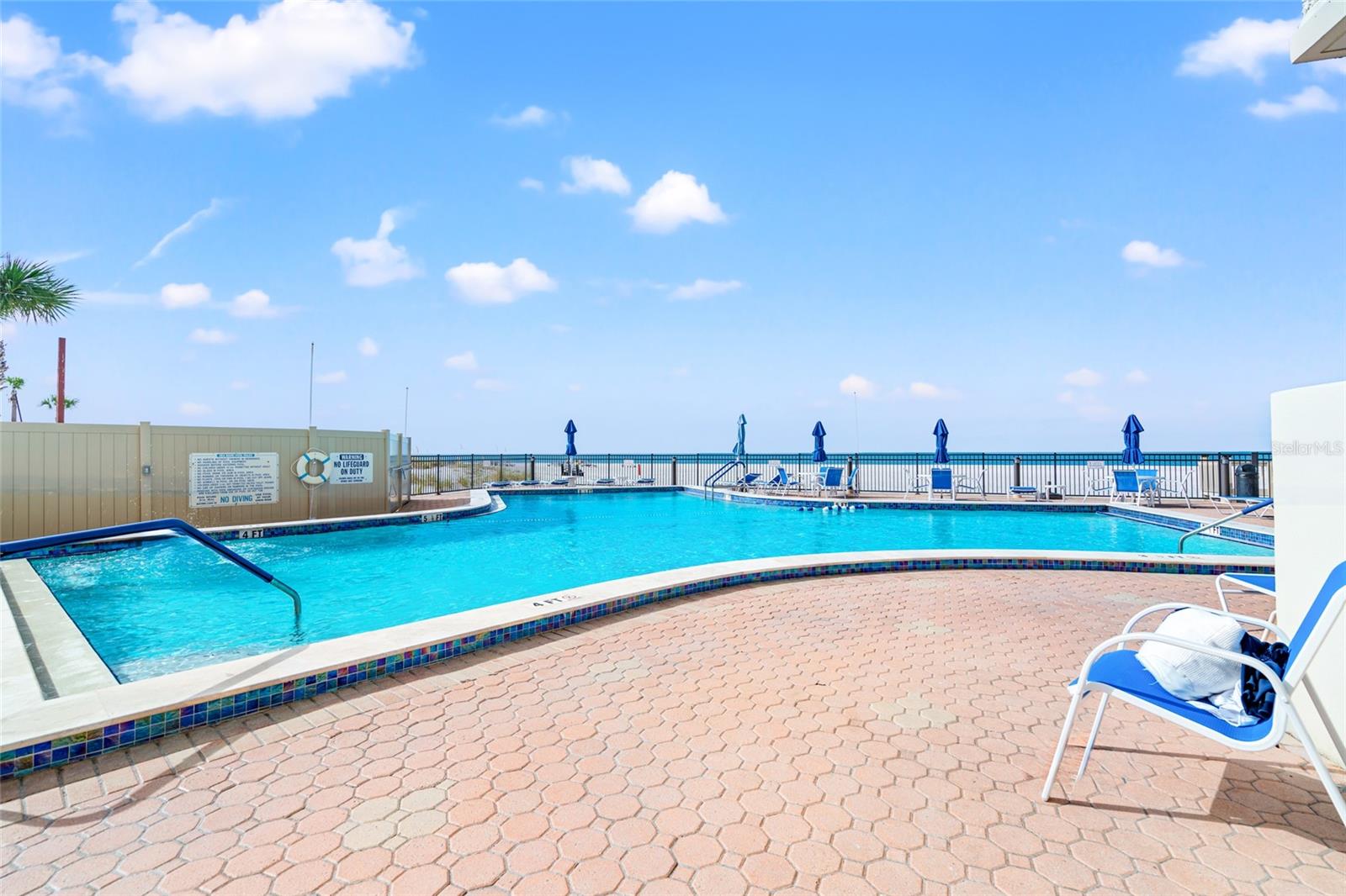 Glorious pool and newly remodeled pool deck