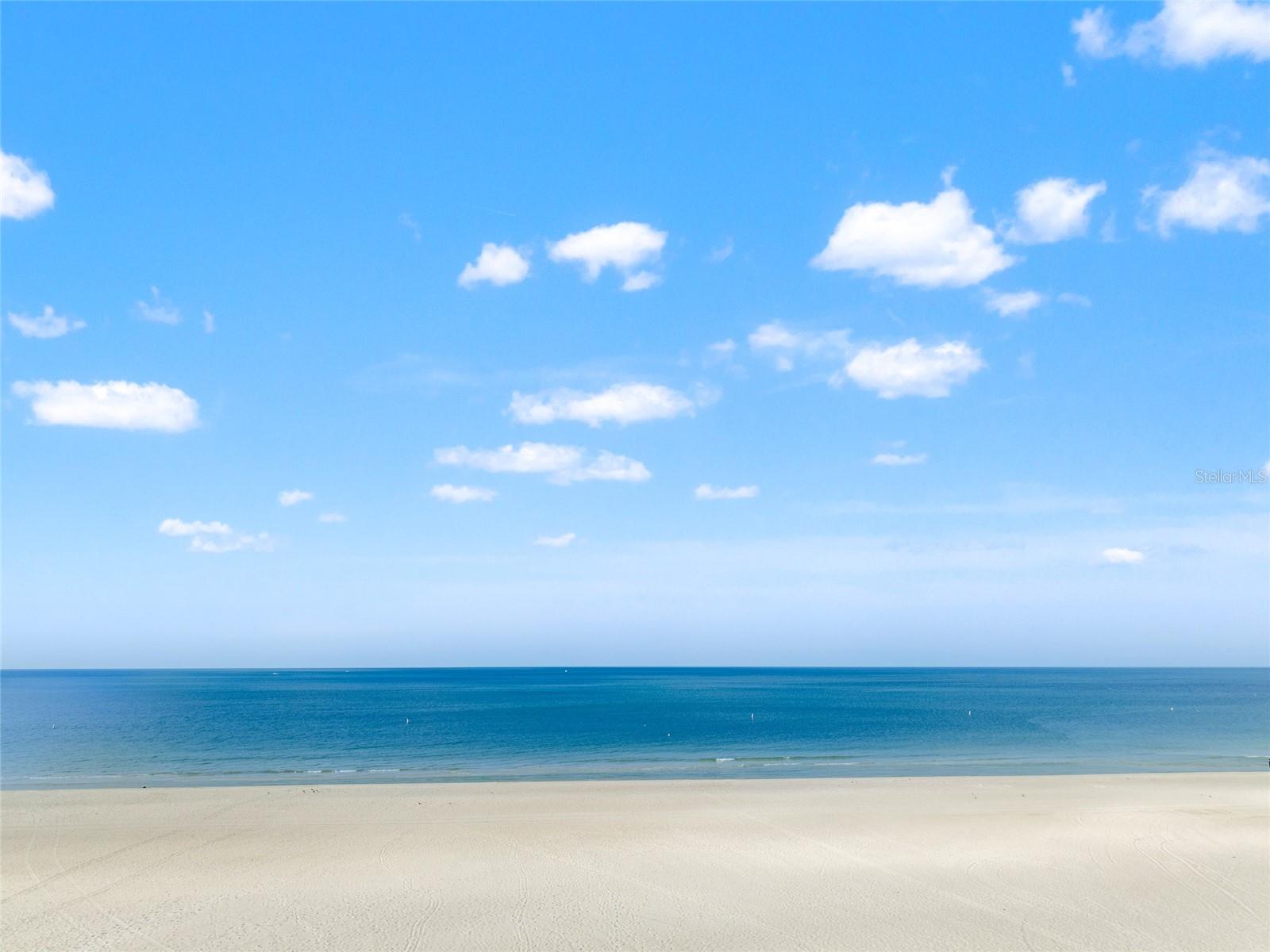 Look at that sand and clear water!