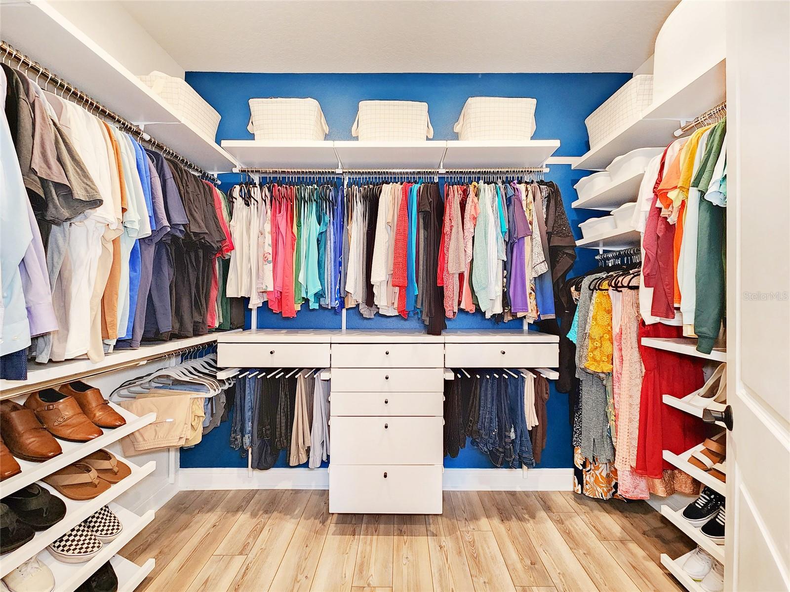Primary walk in closet