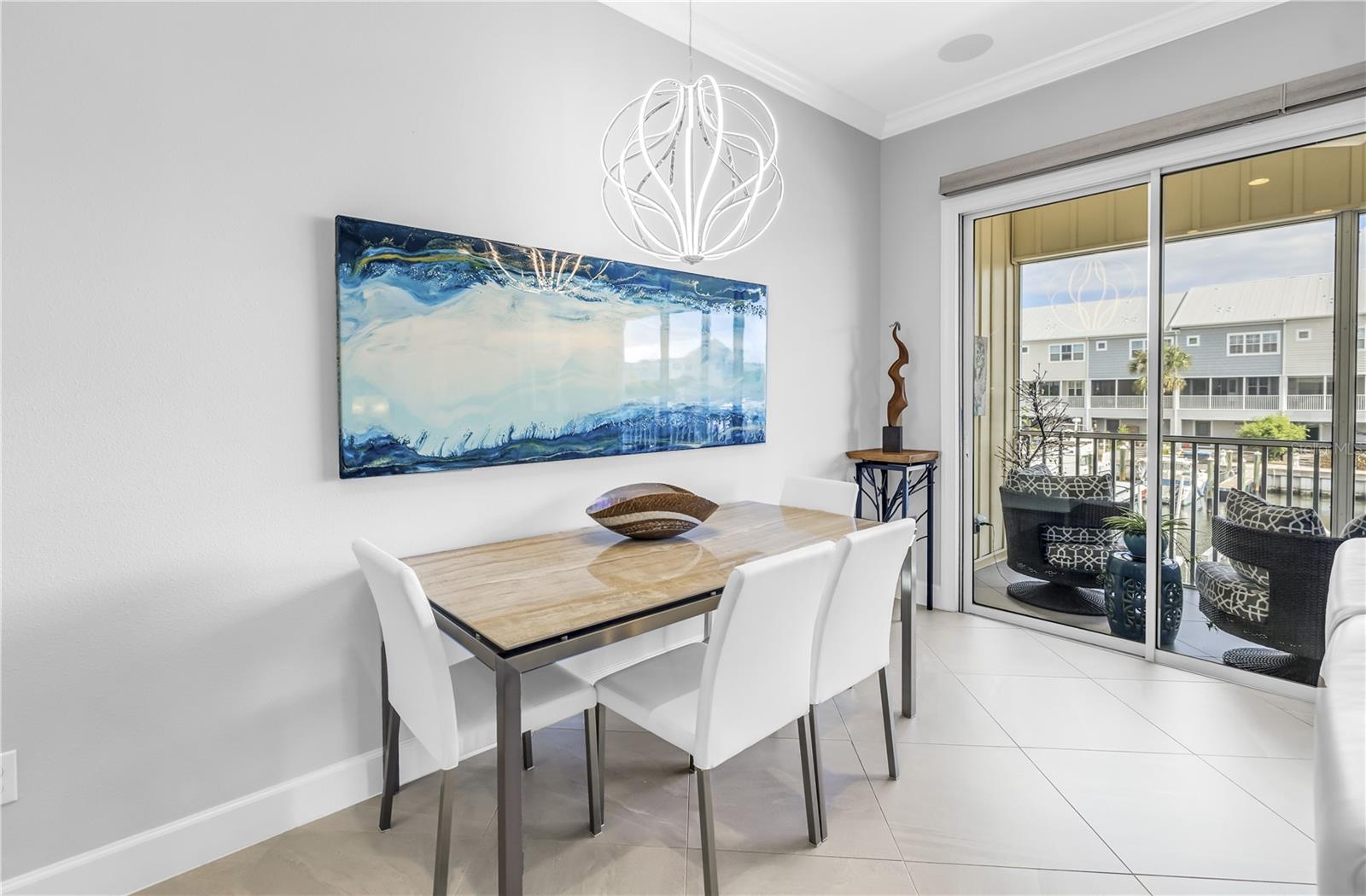 Dining Area leading to screened in porch
