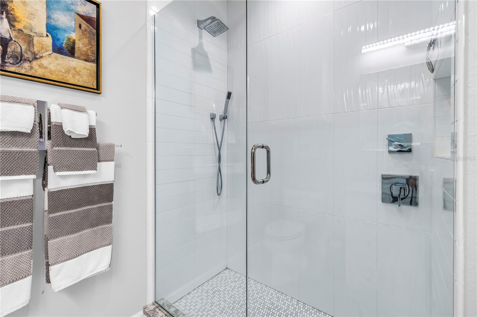 Guest bath with walk-in shower