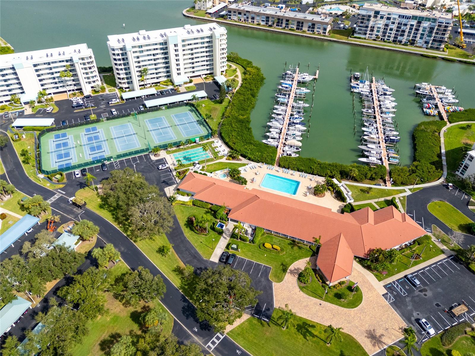 Club House, Pool, Marina & Sports areas view 1