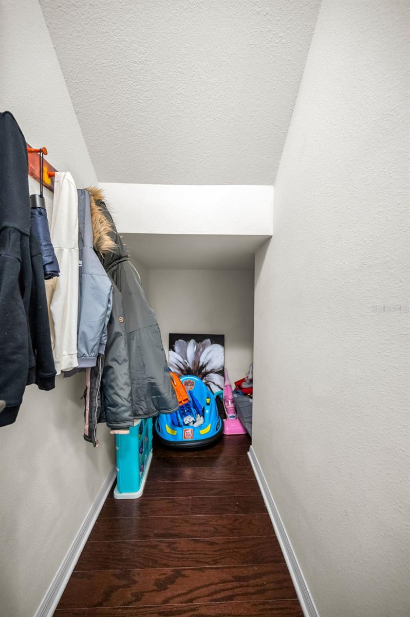large under stairs storage closet