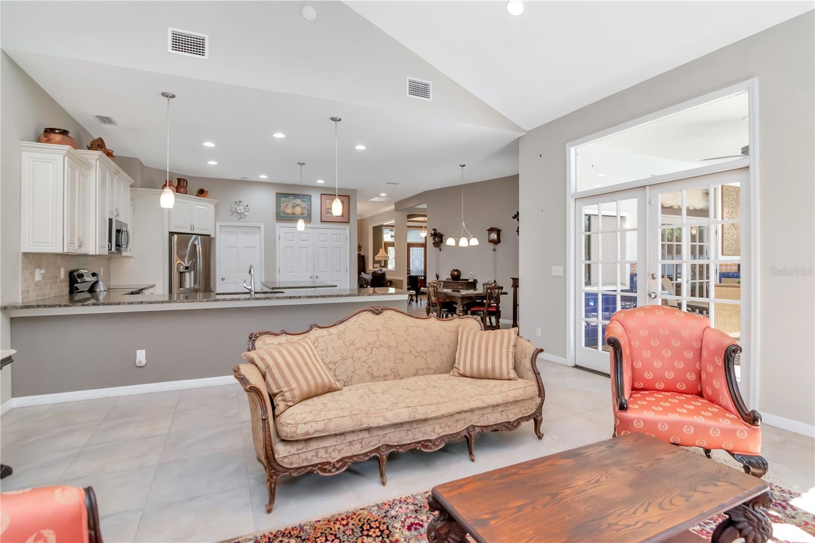 Family room with lanai access