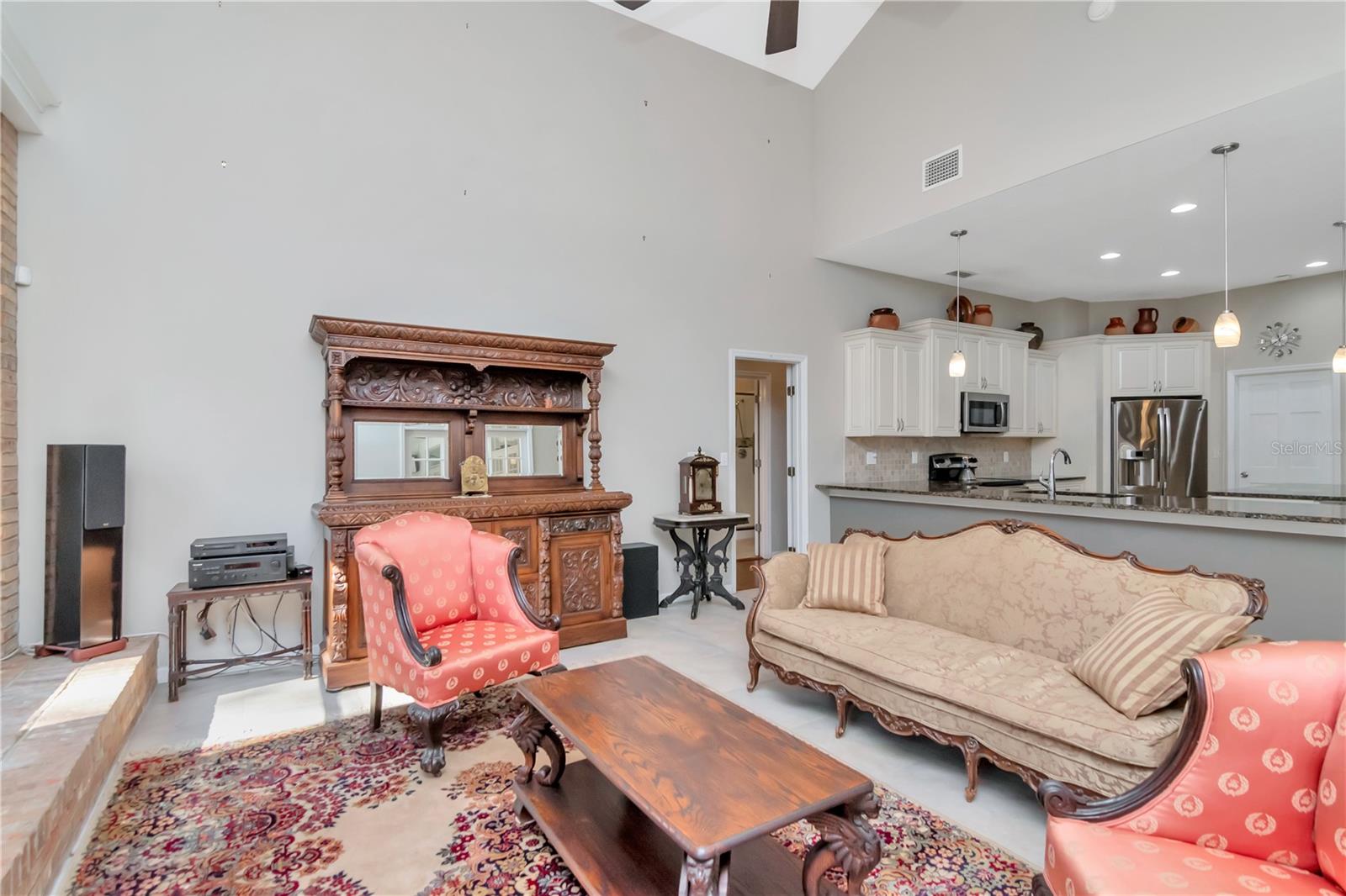 Family room with lanai access