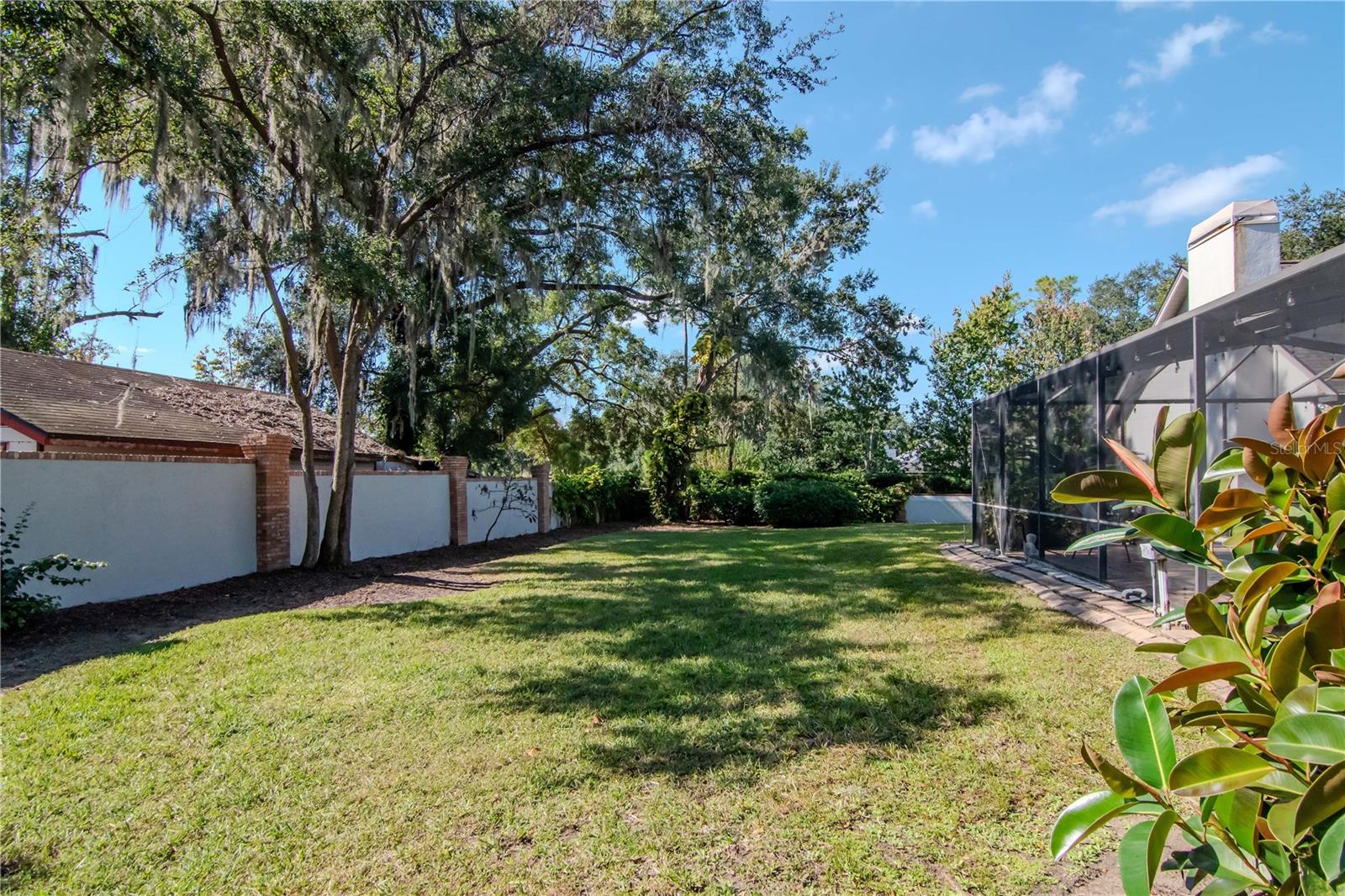 Oversized lot with private backyard