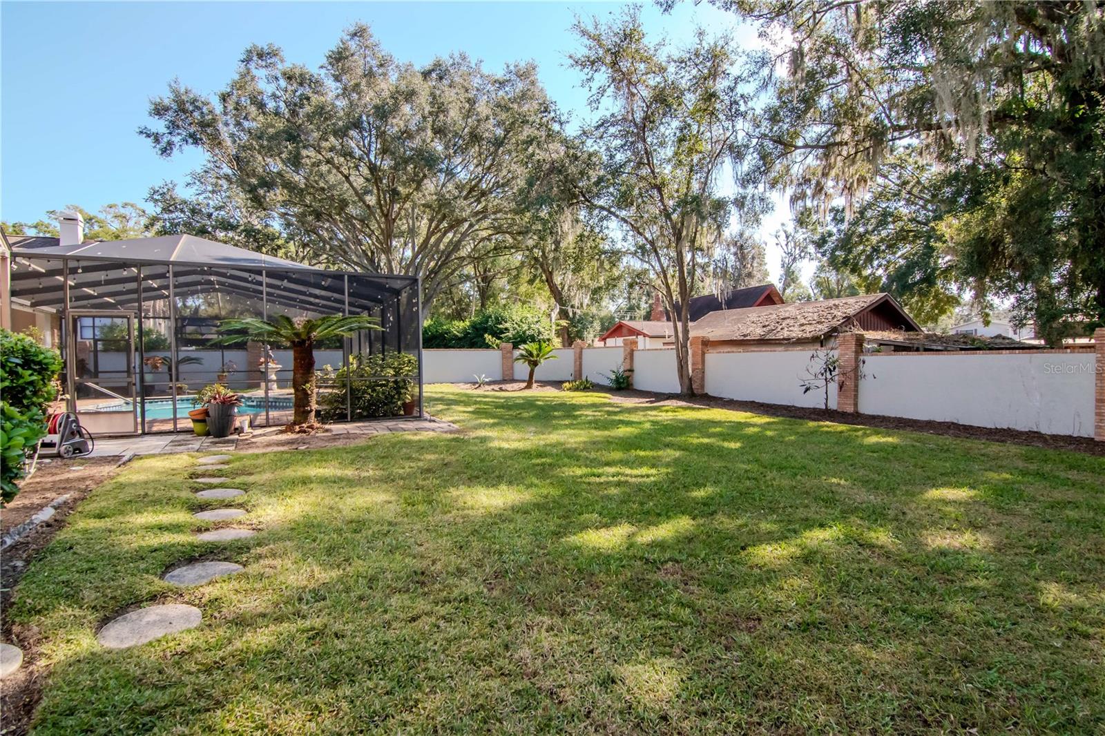 Oversized lot with private backyard