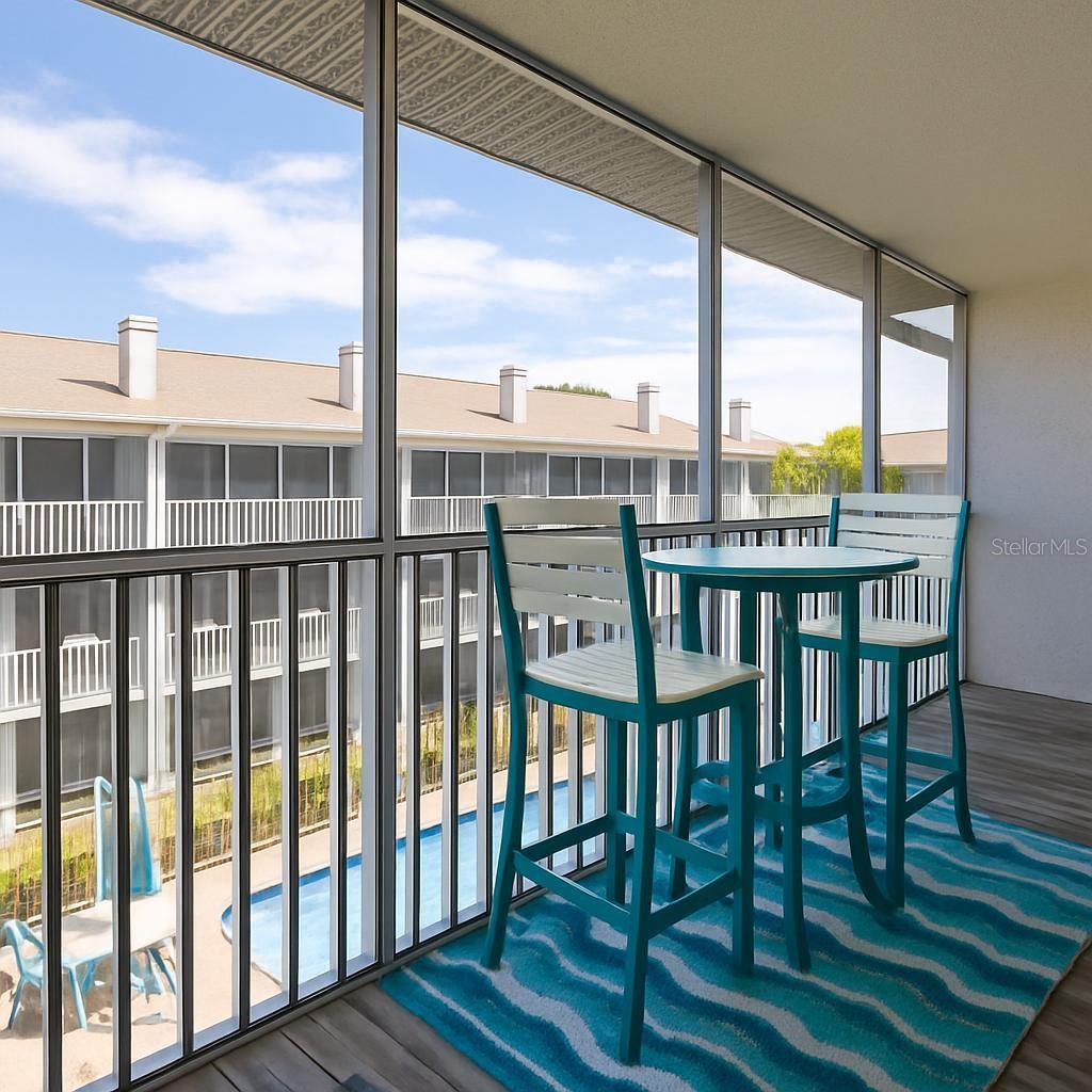 Private Master Poolside Balcony