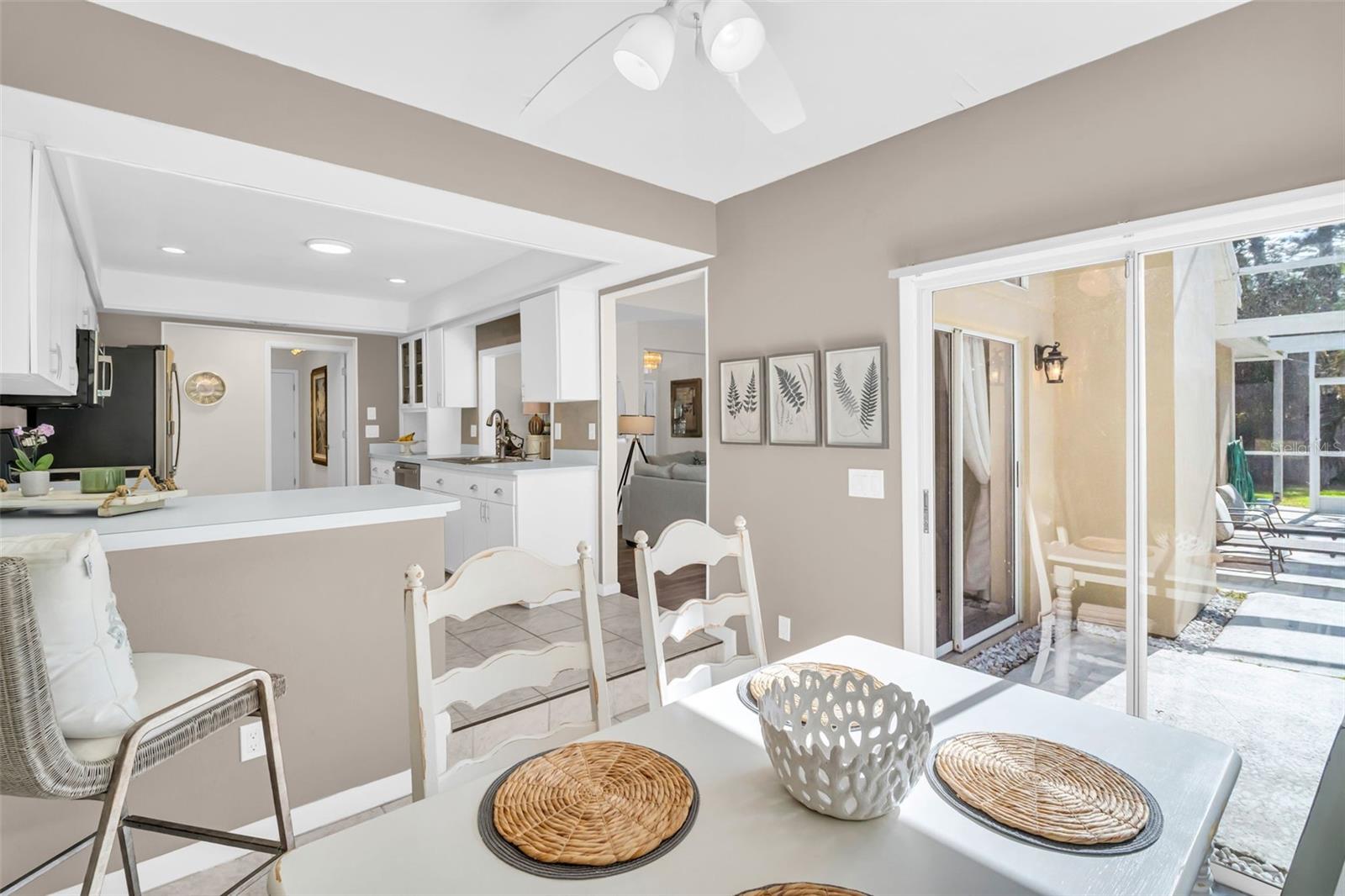 Slider access to pool~