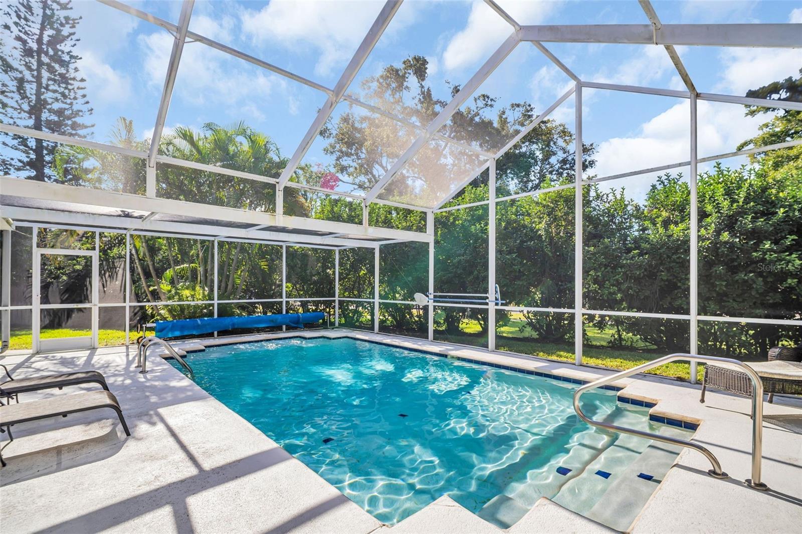 Pristine freshly resurfaced heated pool in 2019~