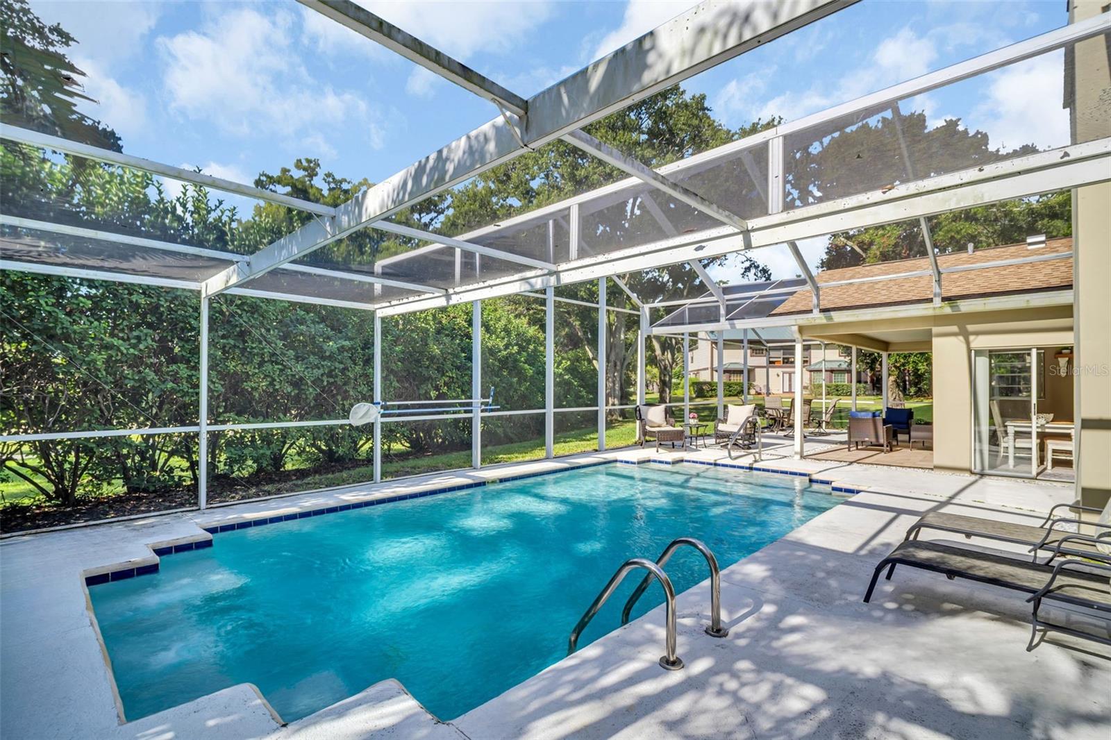 Lush landscaping offers plenty of privacy~