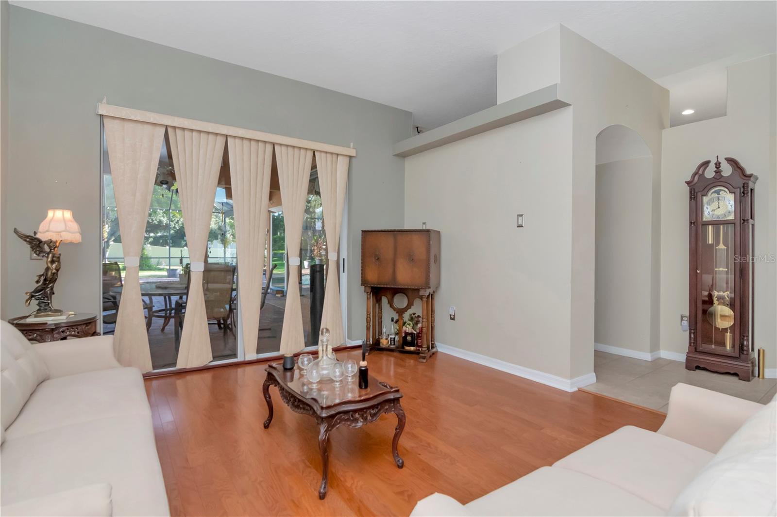 Formal Living room at entrance with Lanai access