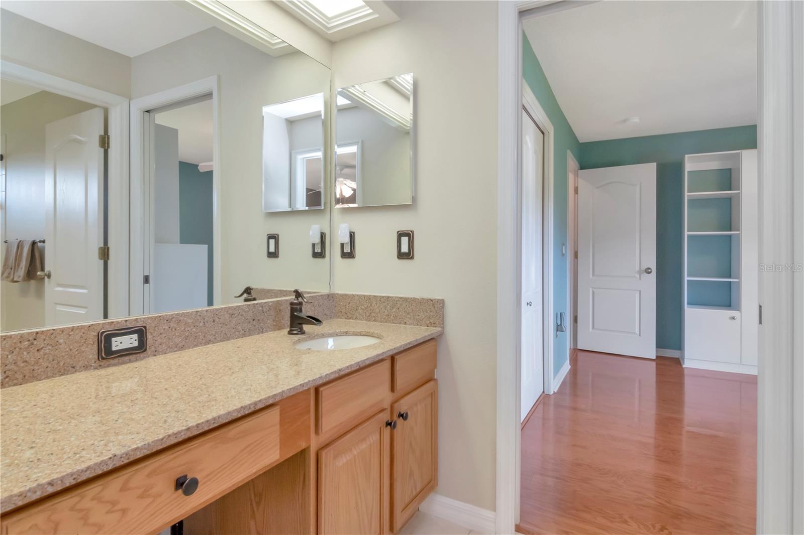 Jack and Jill Bath with separated vanity