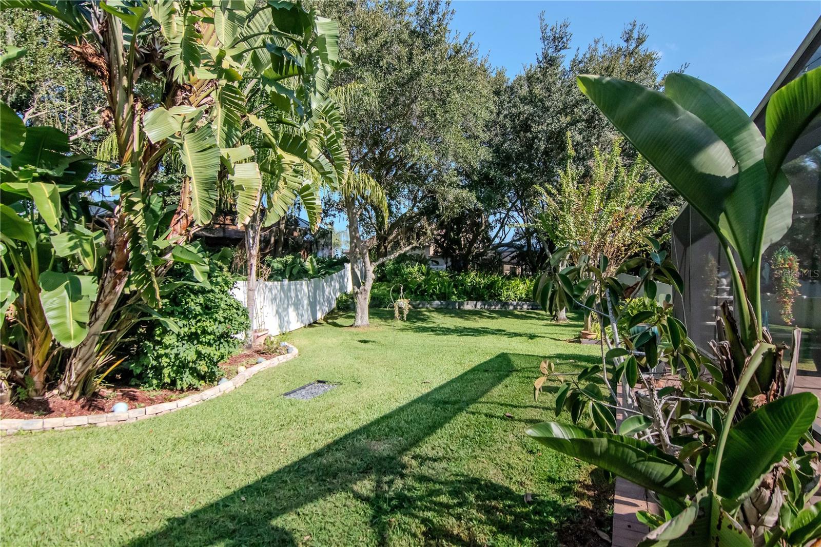 A true backyard oasis! 0.40 acres with lush landscaping and privacy