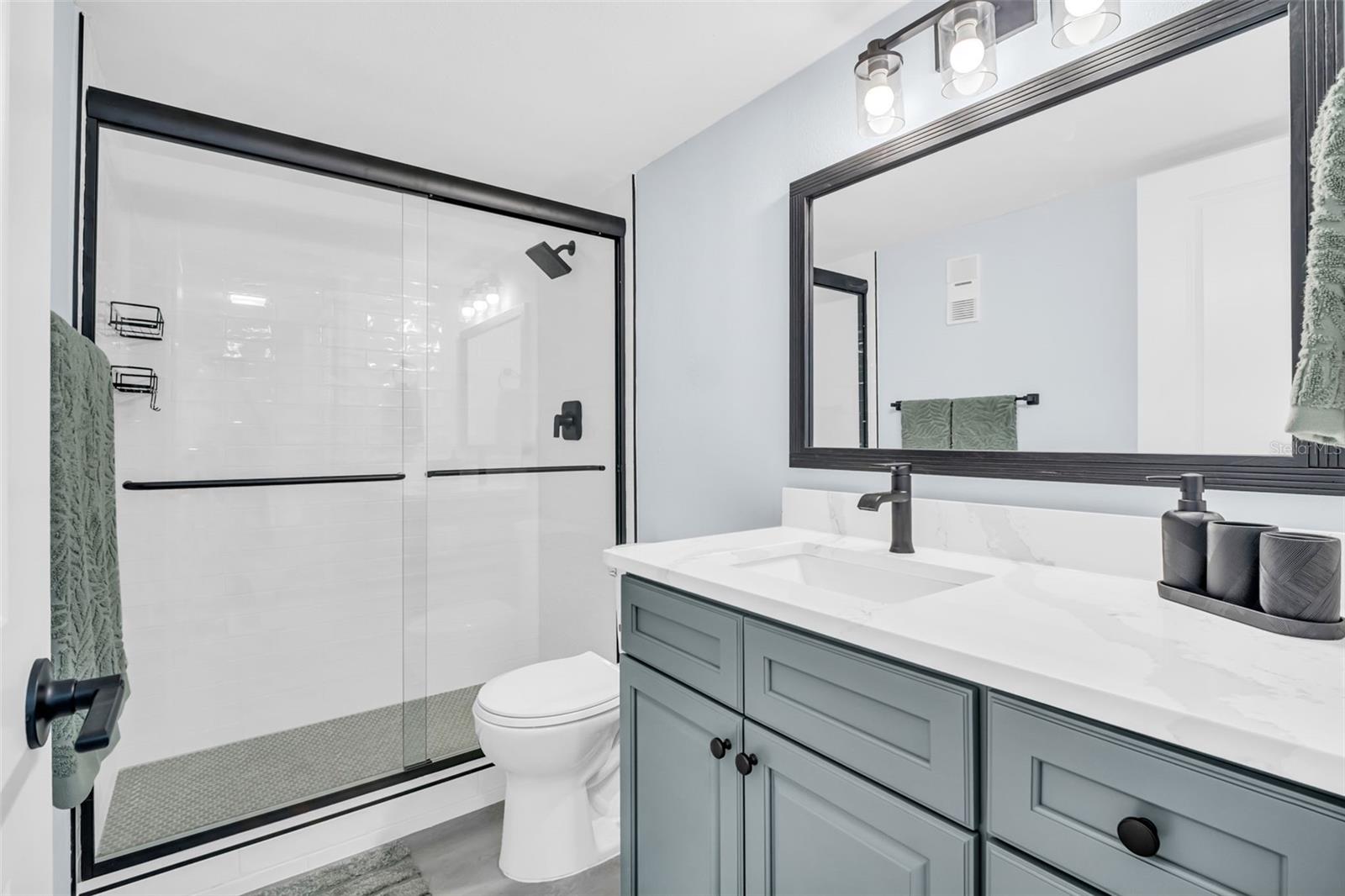 Fully renovated bathroom #2 off 2nd bedroom