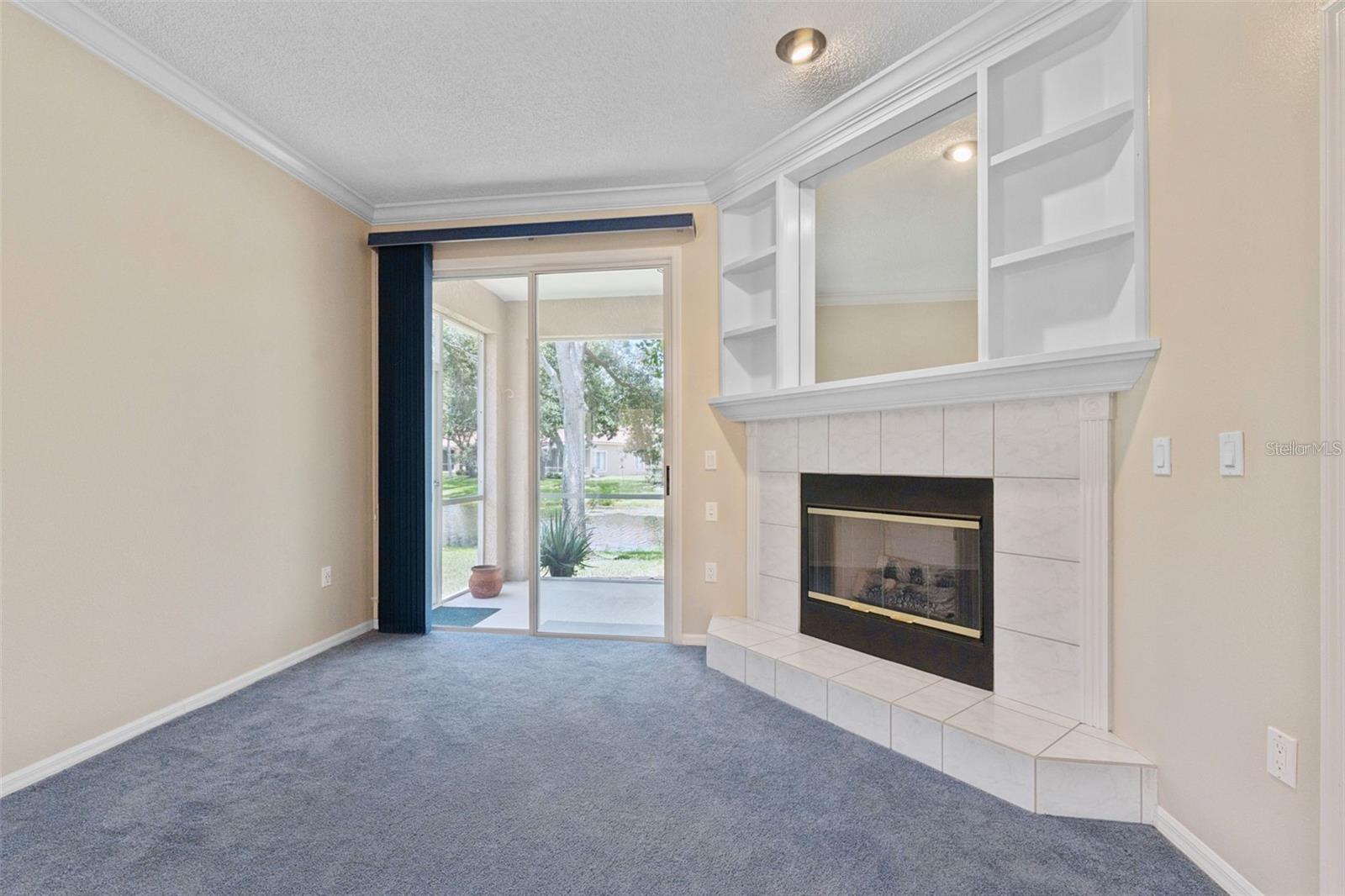 Peaceful pond and nature views from your living room