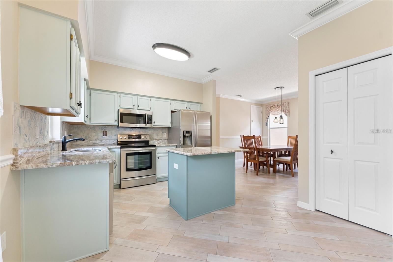 Standing in the eat-in kitchen area