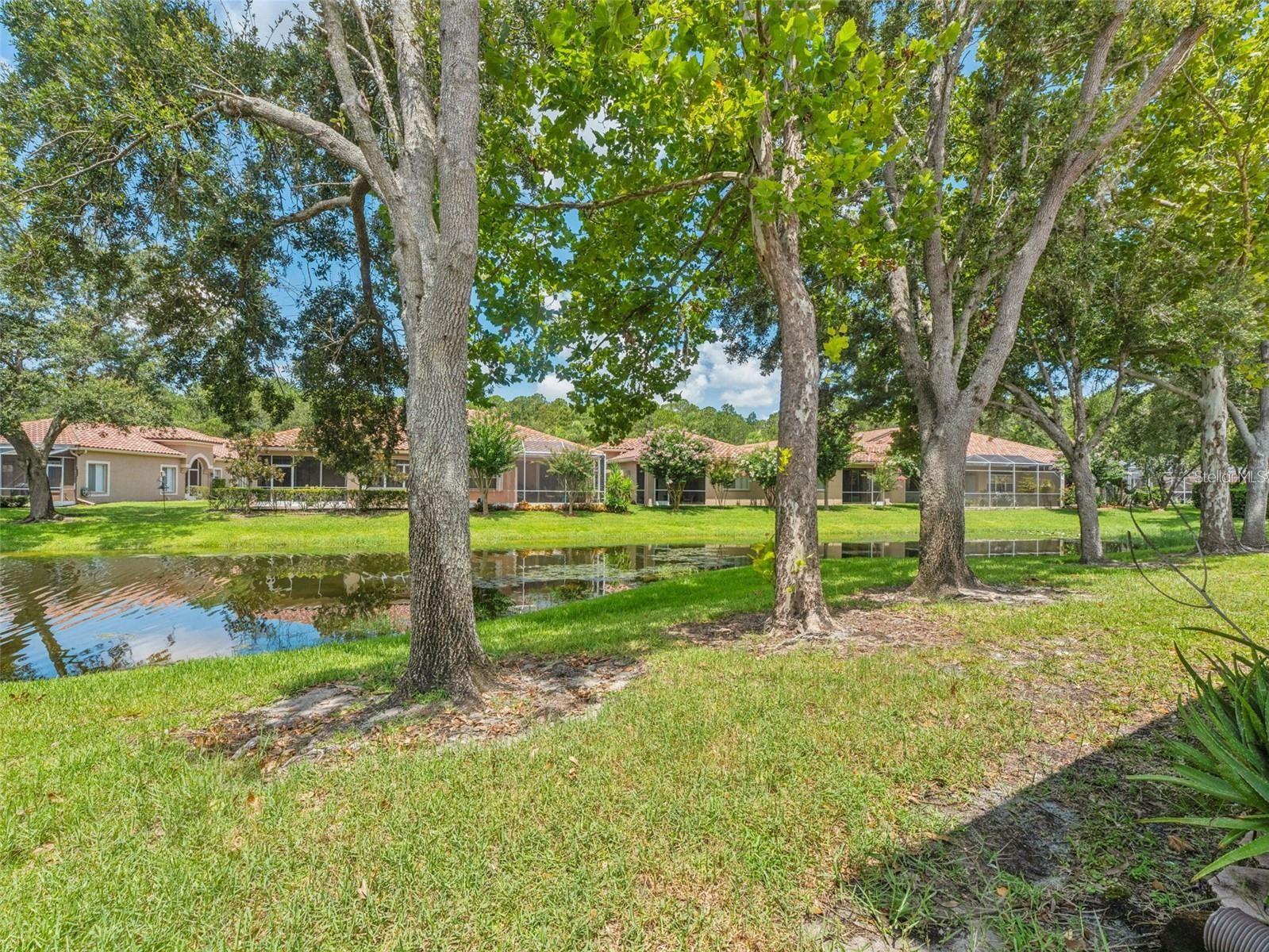 Peaceful pond views right outside your home