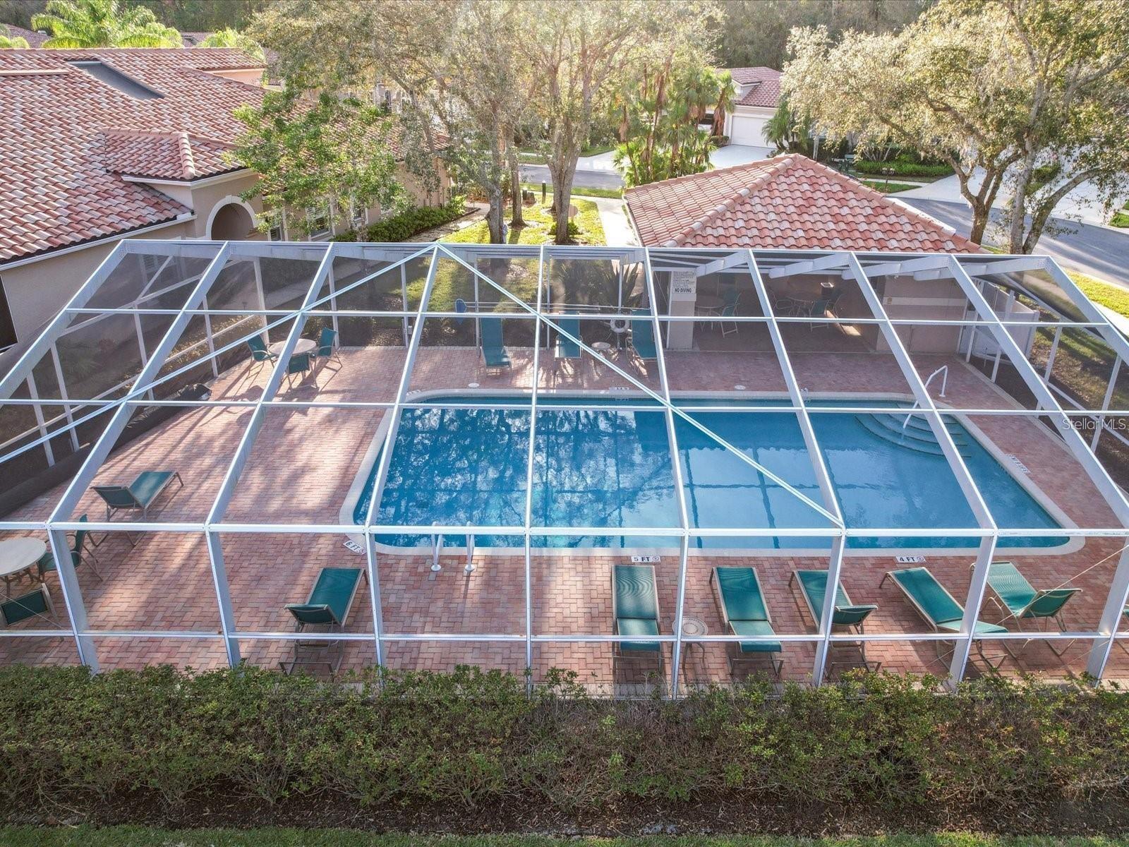 Community pool located right around the corner from your unit