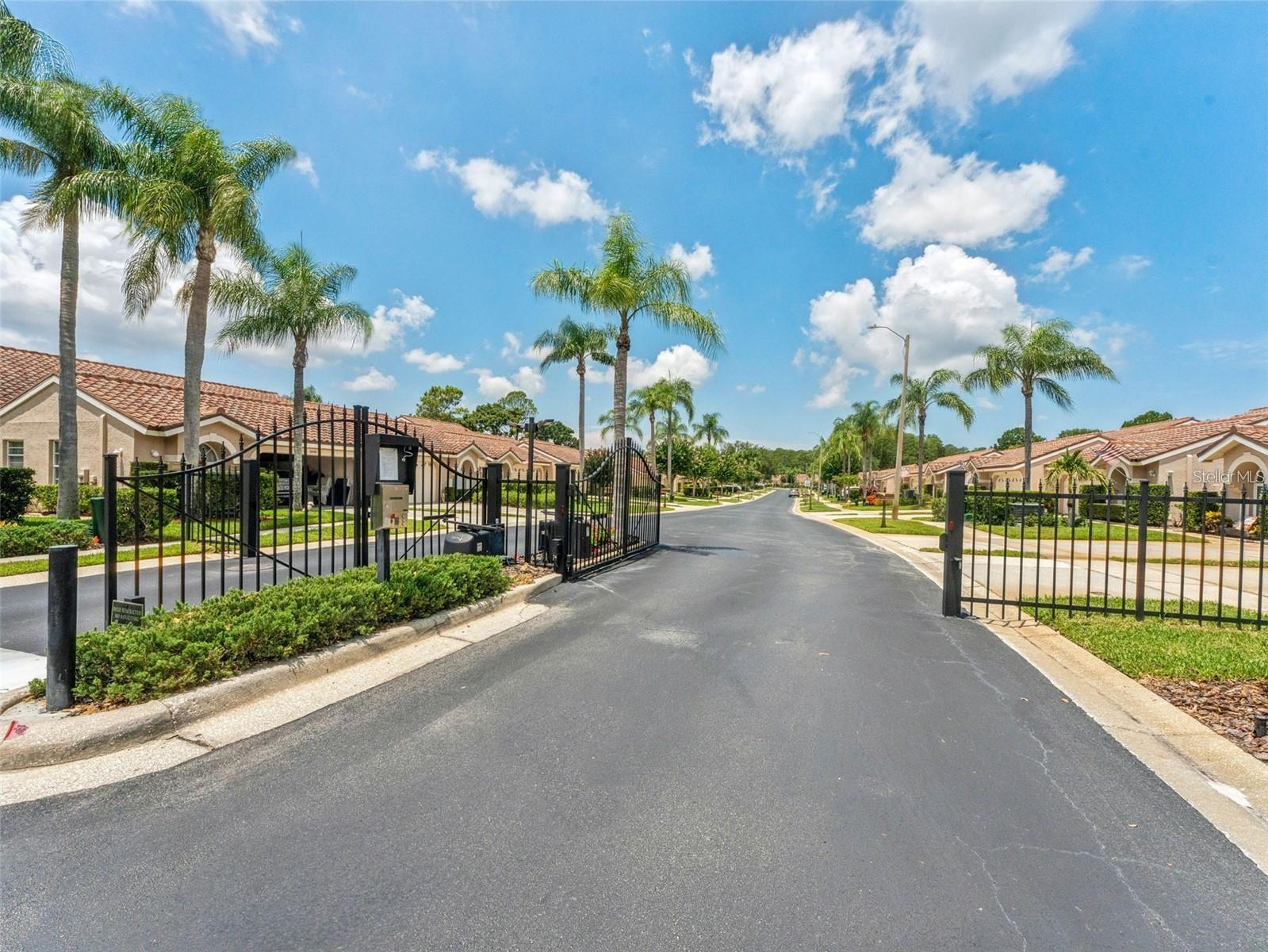 Main entrance drive into Salem Village