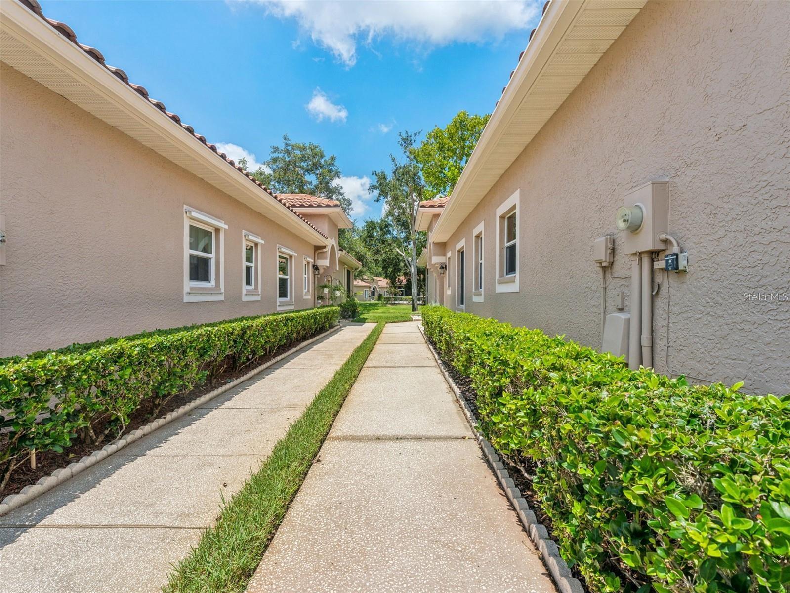 Walkway up to front door